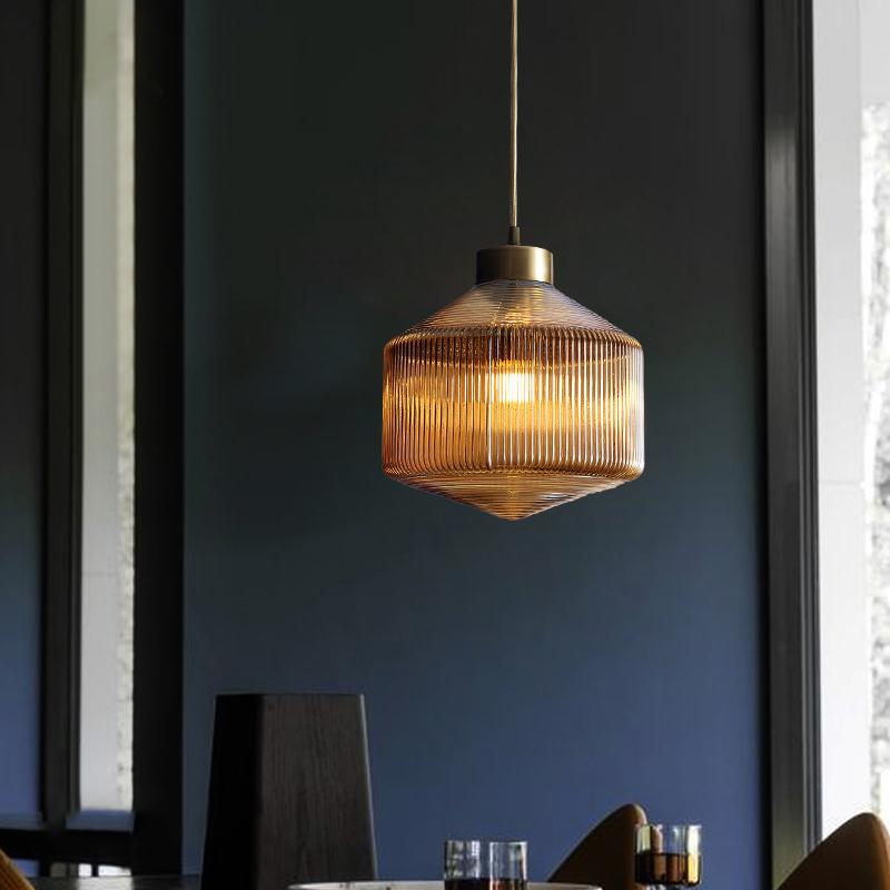 Stylish Glass Hanging Candle Lamp