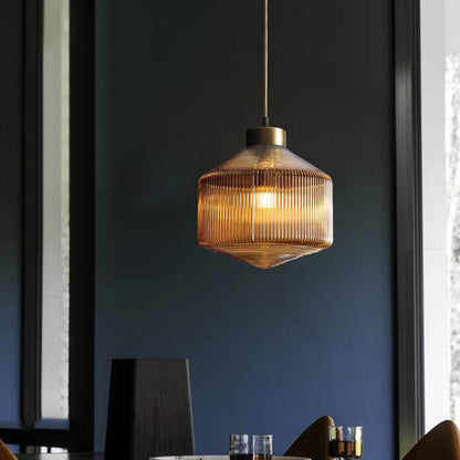 Stylish Glass Hanging Candle Lamp