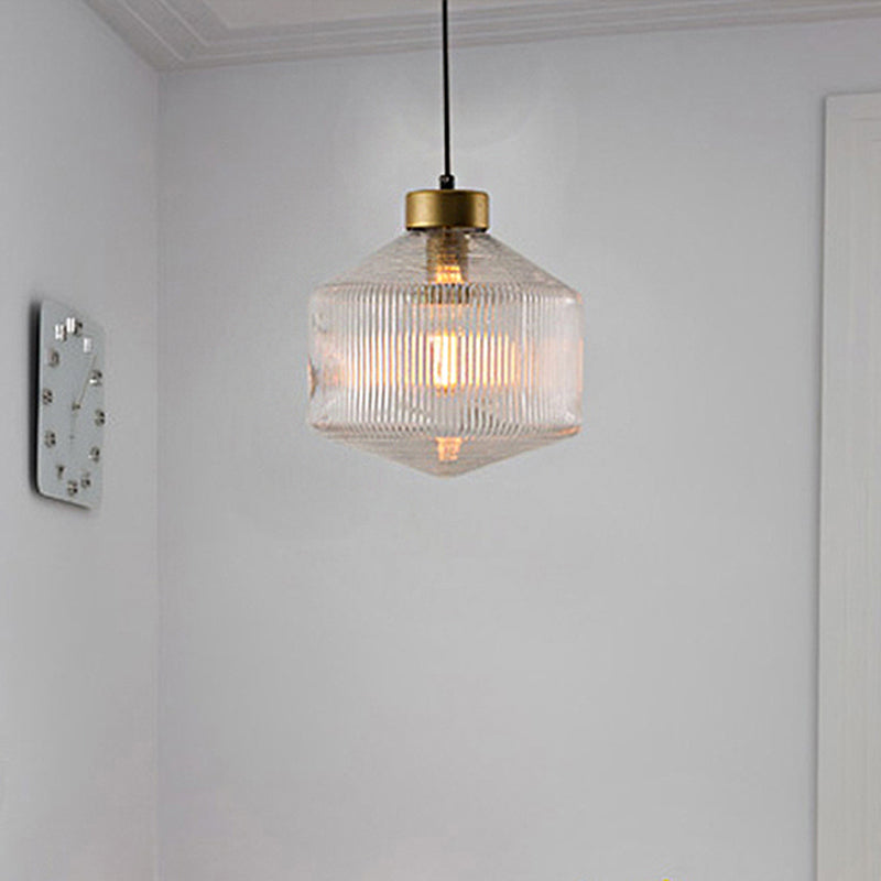 Stylish Glass Hanging Candle Lamp