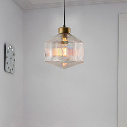 Stylish Glass Hanging Candle Lamp