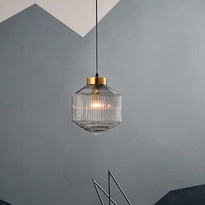 Stylish Glass Hanging Candle Lamp