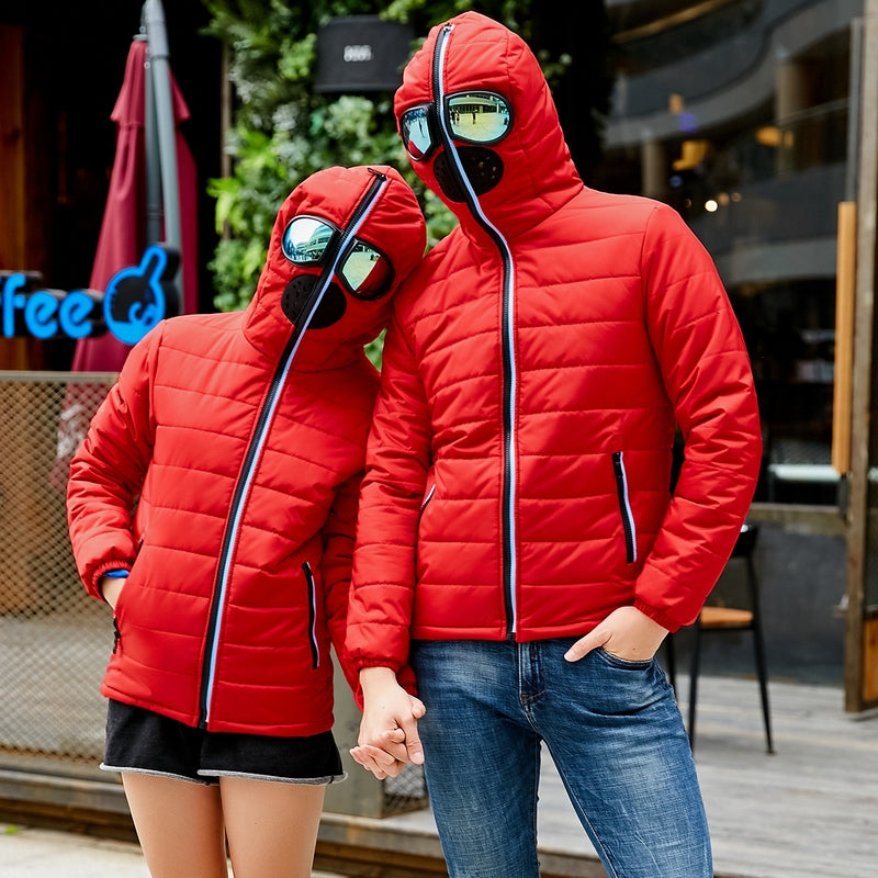 Warm Hooded Parka Jacket with Face Mask - Befez