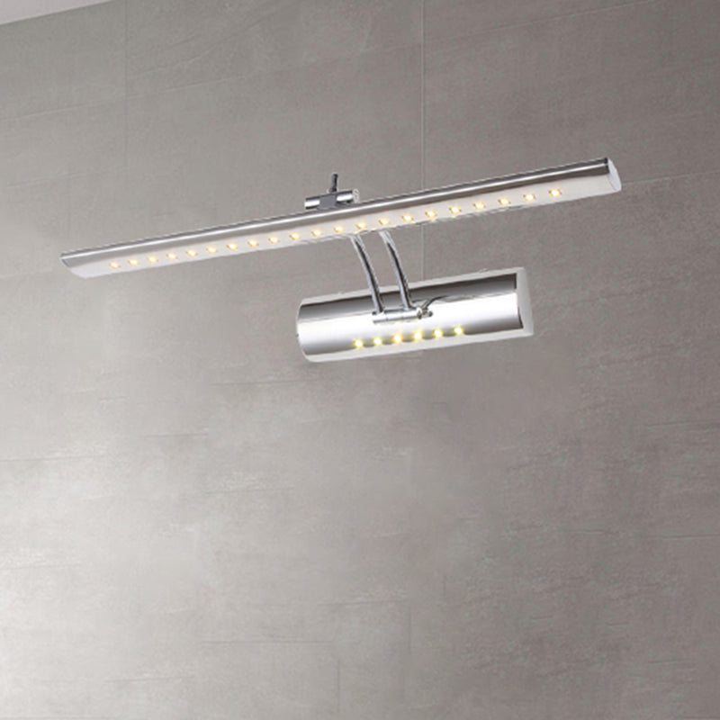Sleek Nickel LED Wall Light 16/21.5 Wide