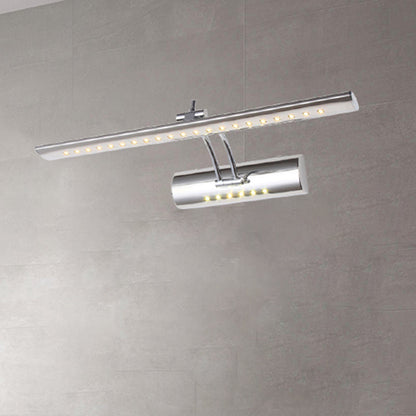 Sleek Nickel LED Wall Light 16/21.5 Wide