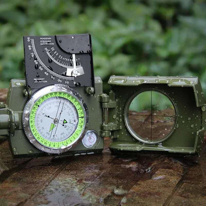 Tactical Compass Waterproof Aluminum Outdoor Navigation Tool