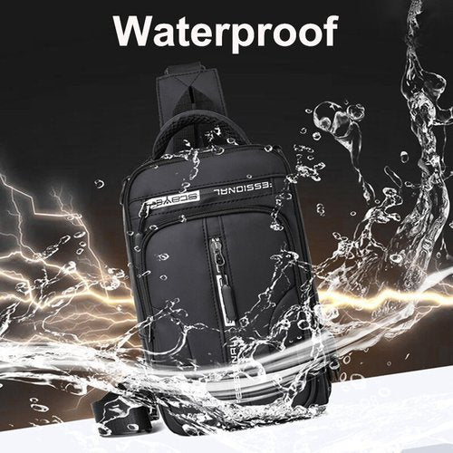 Waterproof Travel Shoulder Bag with Anti-Theft Protection