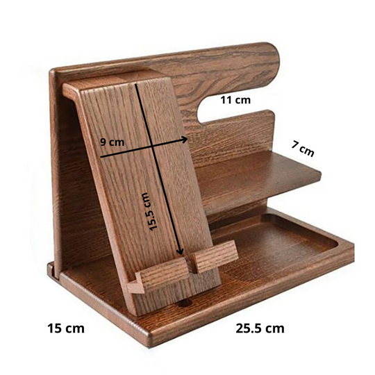 Wooden Phone Station and Office Organizer Befez