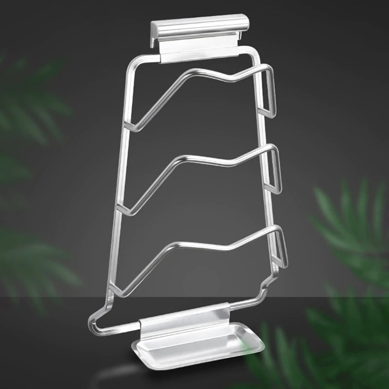 Sturdy Wall Mount Pot Lid Organizer Rack