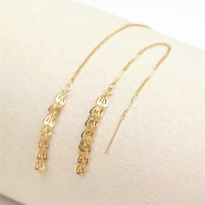 Pretty Beaded Charm Drop Earrings