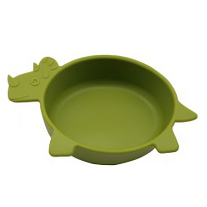 Soft Silicone Baby Bowl - Fun Dinosaur Grip Bowl