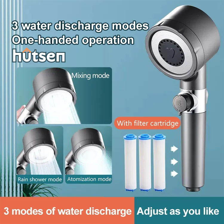 Relaxing 4-in-1 Showerhead for Healthy Skin