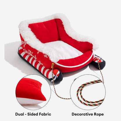 Warm Plush Dog Bed for Winter Nights