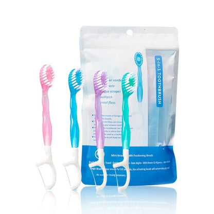 Portable 5-in-1 Travel Toothbrush Kit - Befez