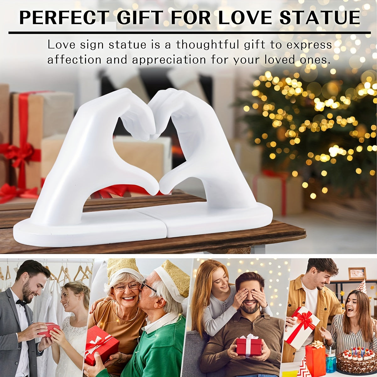 Elegant Heart Bookends in Gold Tone