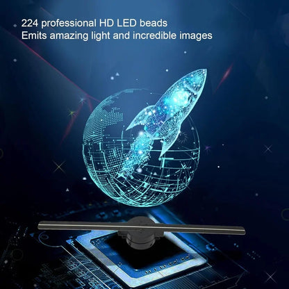 Colorful 3D Holographic Fan Light Show
