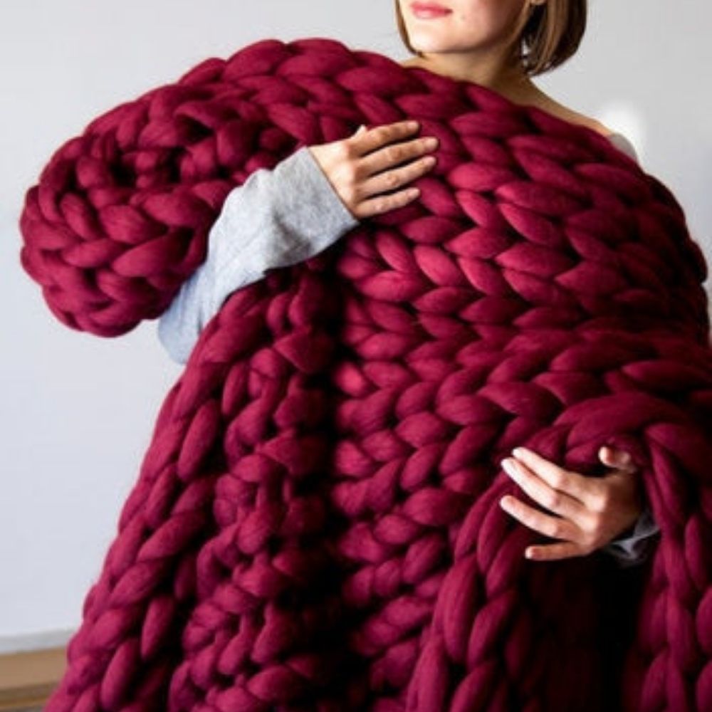 Cozy Knitted Blanket
