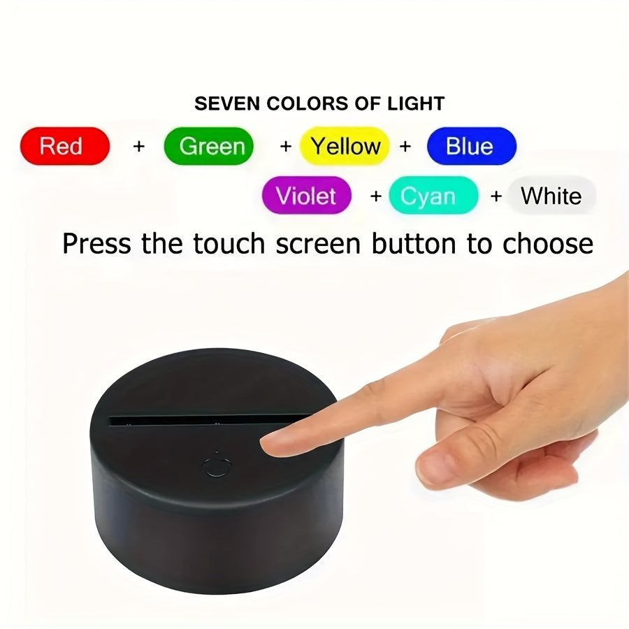 Sleek 3D LED Touch Desk Lamp