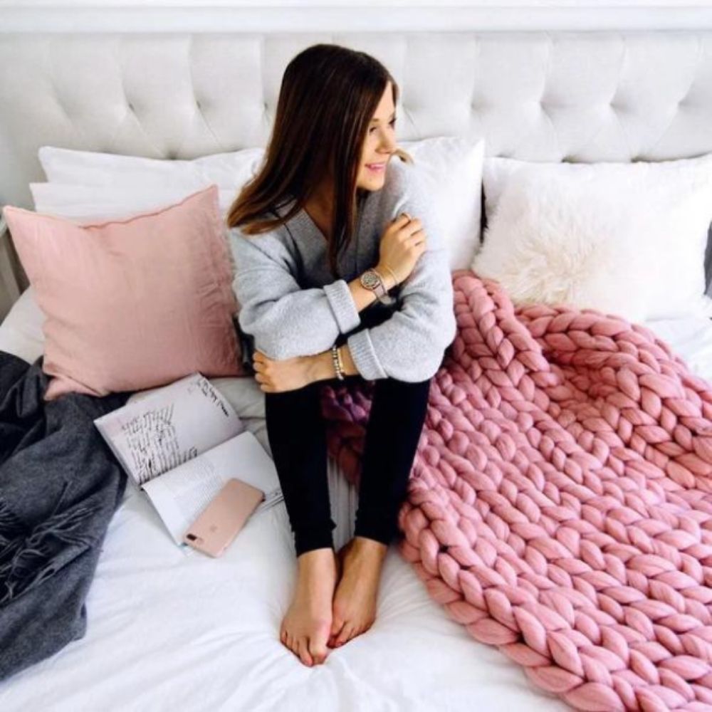 Cozy Knitted Blanket