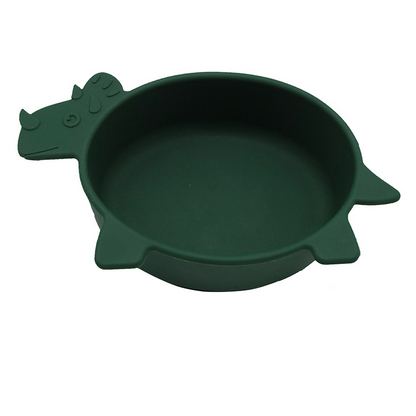 Soft Silicone Baby Bowl - Fun Dinosaur Grip Bowl