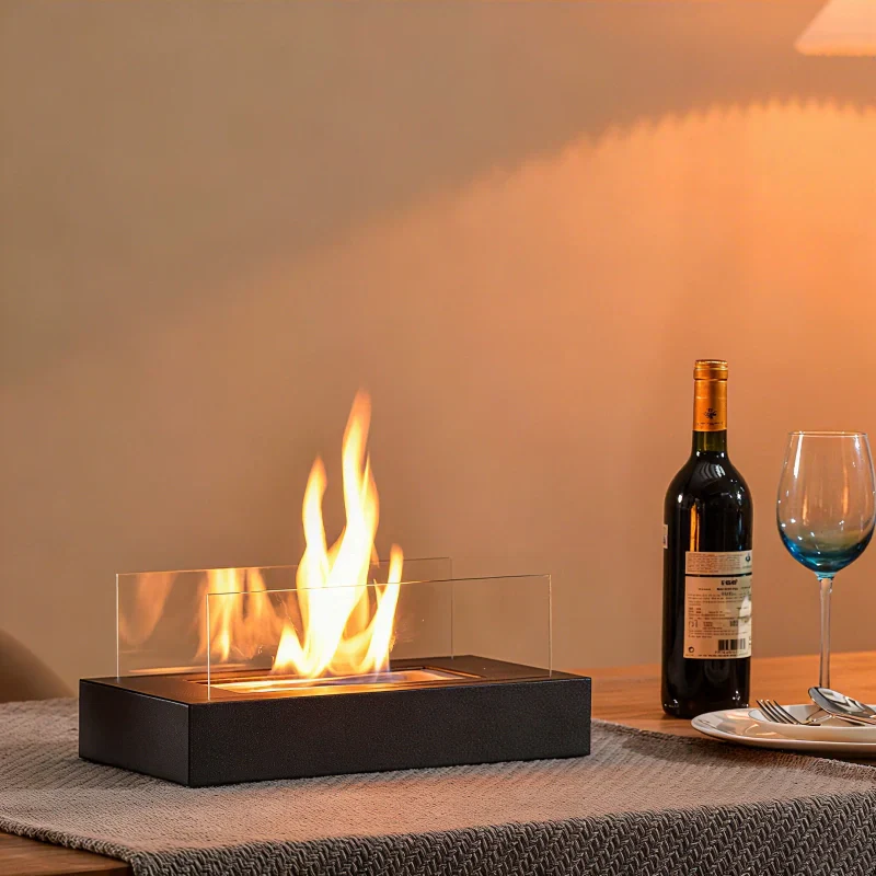 Realistic Flame Portable Tabletop Fire Pit