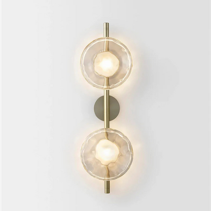 Sleek Glass Contemporary Wall Light