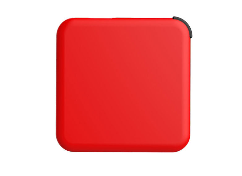 Compact Solar Power Bank with Hidden 3-in-1 Cable