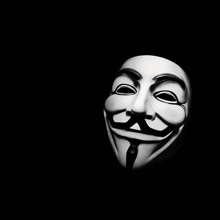 Scary Anonymous Men's Full Face Halloween Mask