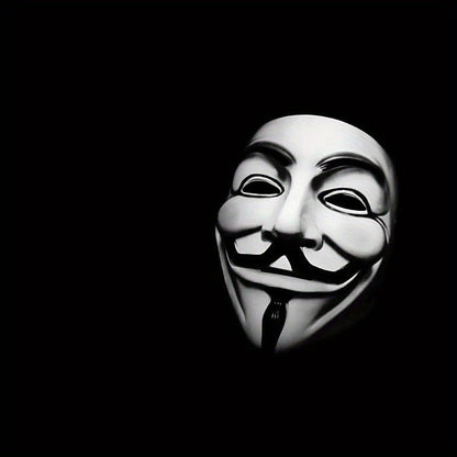 Scary Anonymous Men's Full Face Halloween Mask