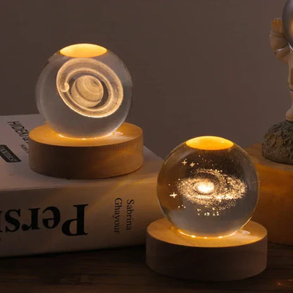 3D Laser Engraved Glass Orb - Celestia