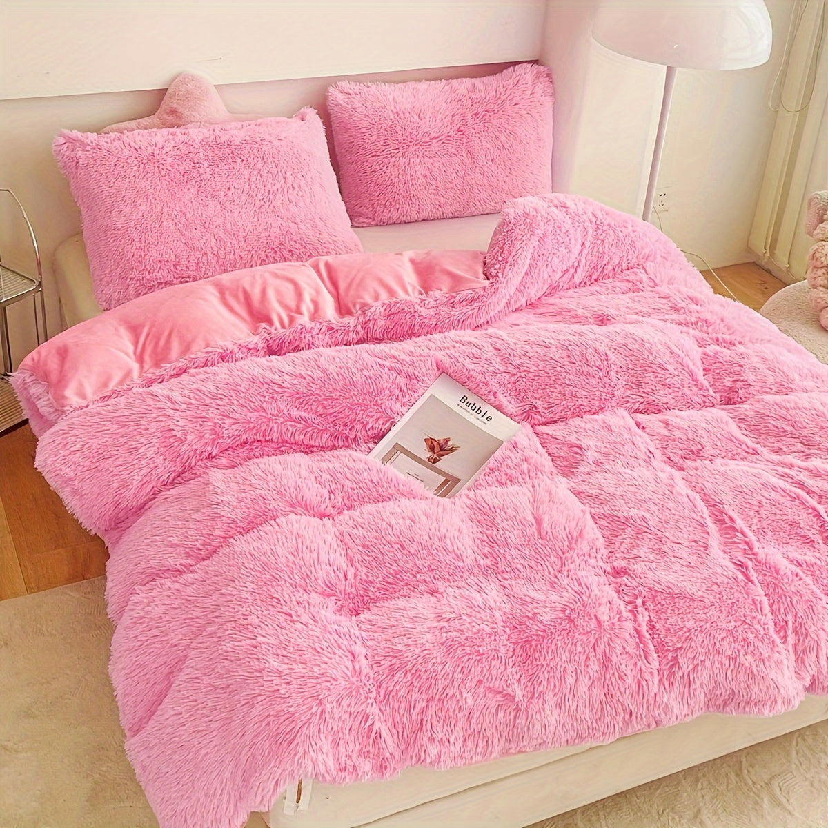 Soft Plush Duvet Cover Set for Cozy Bedding