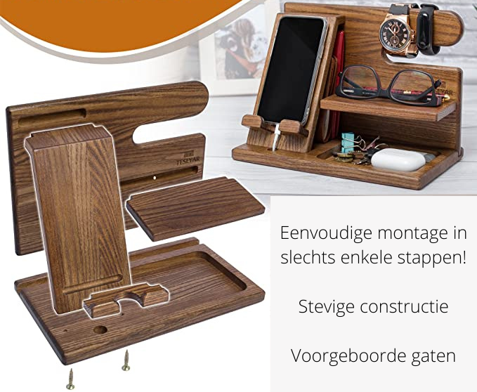 Wooden Phone Dock Station