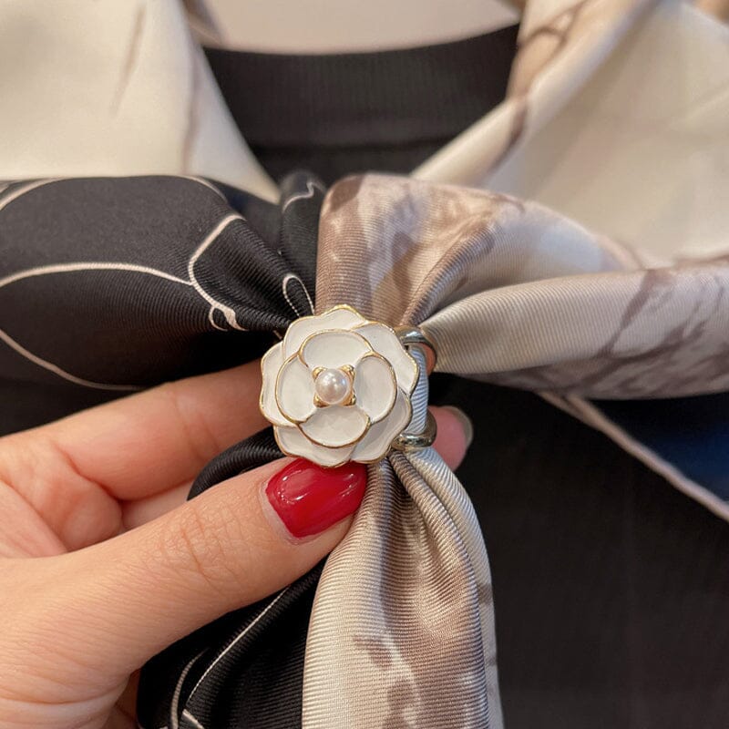 Beautiful Floral Scarf Clip