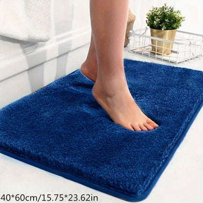 Plush Bathroom Mat with Extra Grip and Absorbency