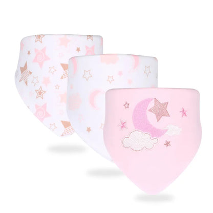 Adorable Baby Bib Set - Gentle Cotton Triangle Scarves