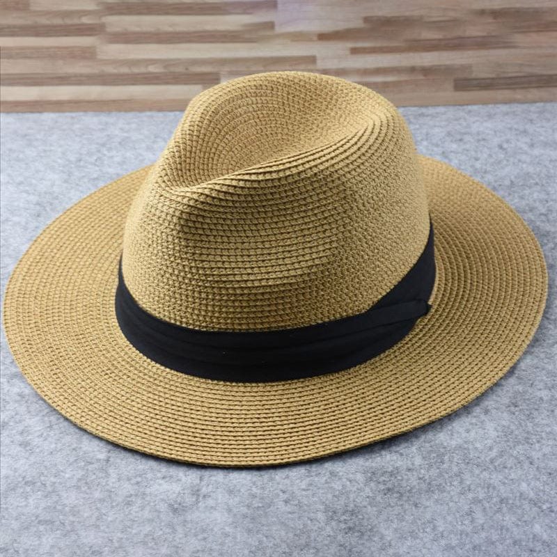 Natural Woven Panama Sun Hat - Befez
