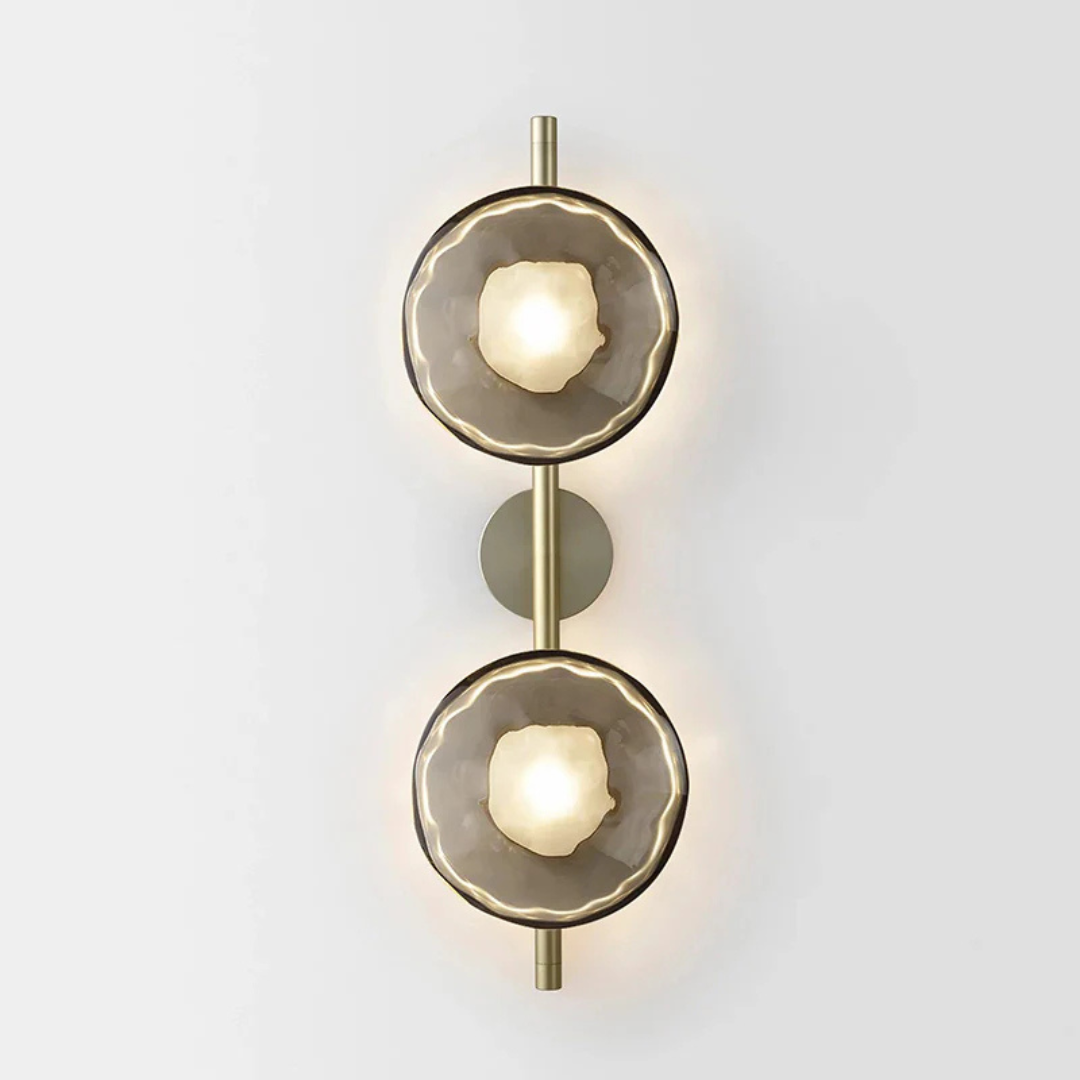 Sleek Glass Contemporary Wall Light