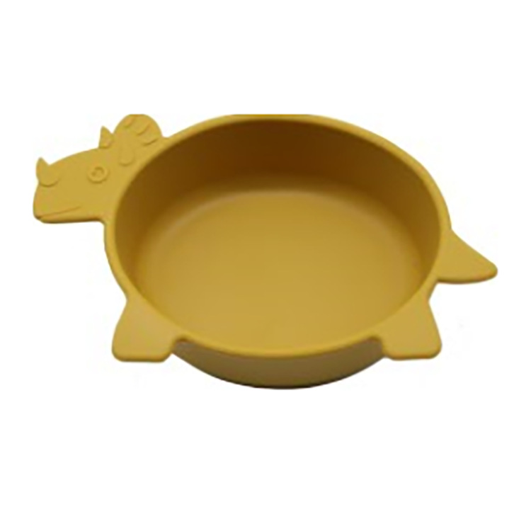 Soft Silicone Baby Bowl - Fun Dinosaur Grip Bowl