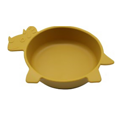 Soft Silicone Baby Bowl - Fun Dinosaur Grip Bowl