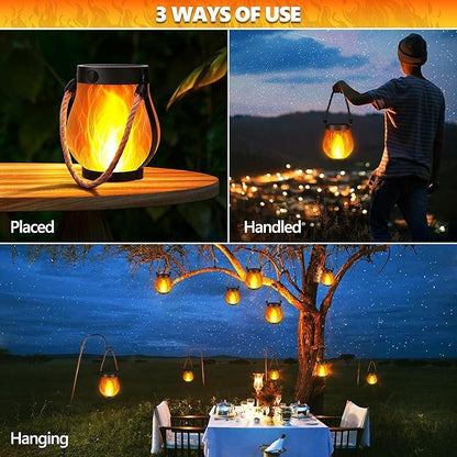 Warm Ambient Flame Table Lamp