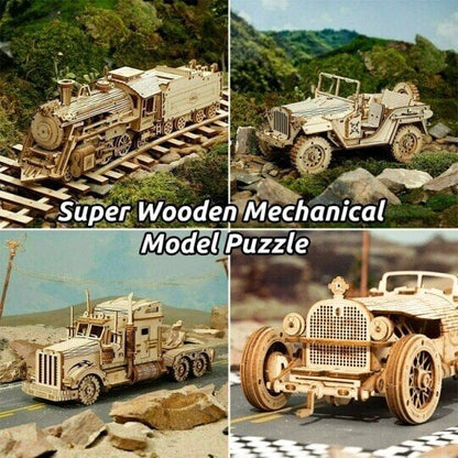 Challenging 3D Wooden Brain Teaser Puzzle
