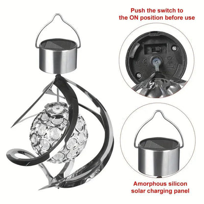 Outdoor Solar Powered Color Changing Wind Chime