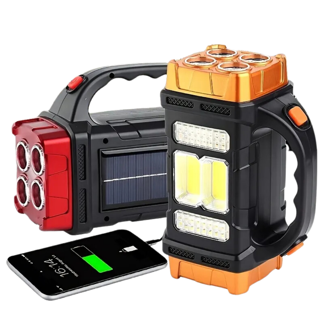 Portable 4-in-1 LED Flashlight Power Bank