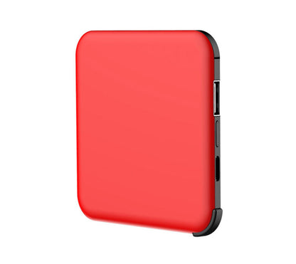 Compact Solar Power Bank with Hidden 3-in-1 Cable