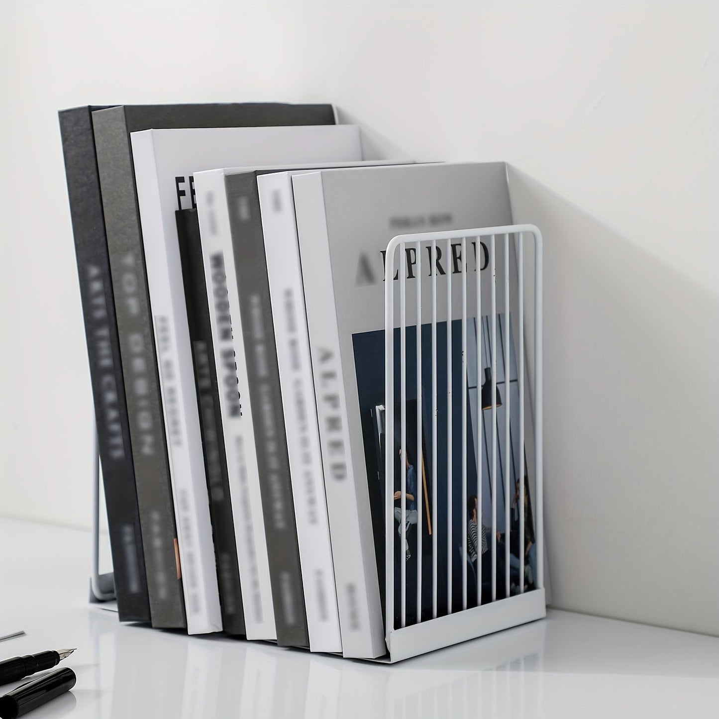 Sturdy Metal Book Ends for Home Office Desk