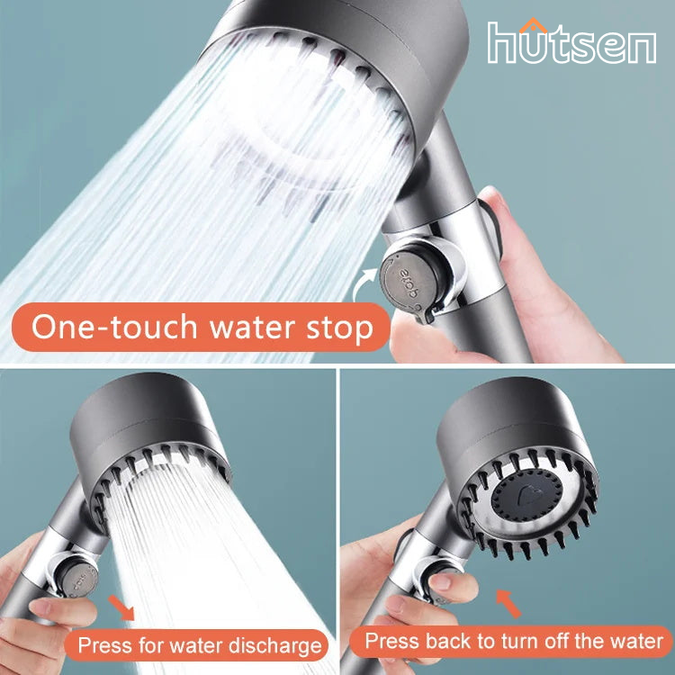 Relaxing 4-in-1 Showerhead for Healthy Skin