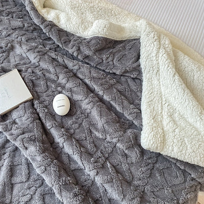 Cozy Double Sided Fleece Throw Blanket
