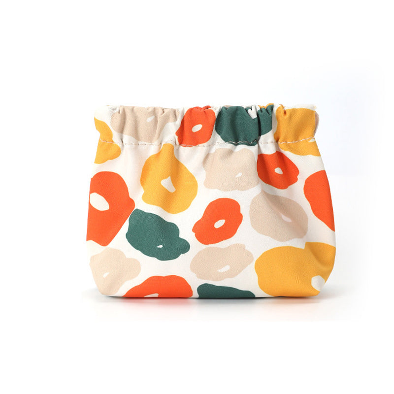 Compact Travel Wallet with Red Accents