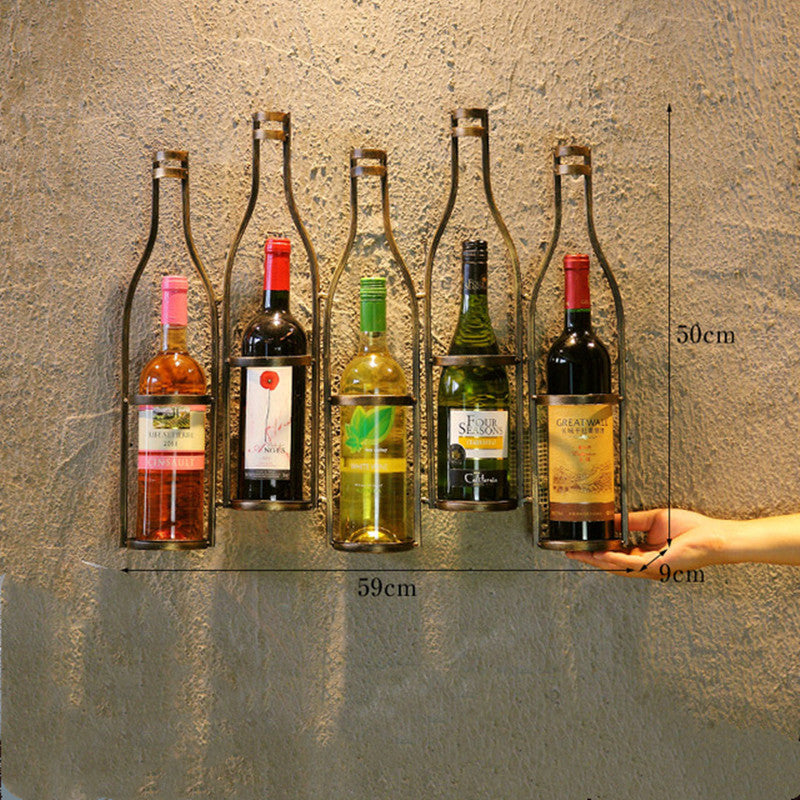 Sturdy Metal Wall Wine Rack