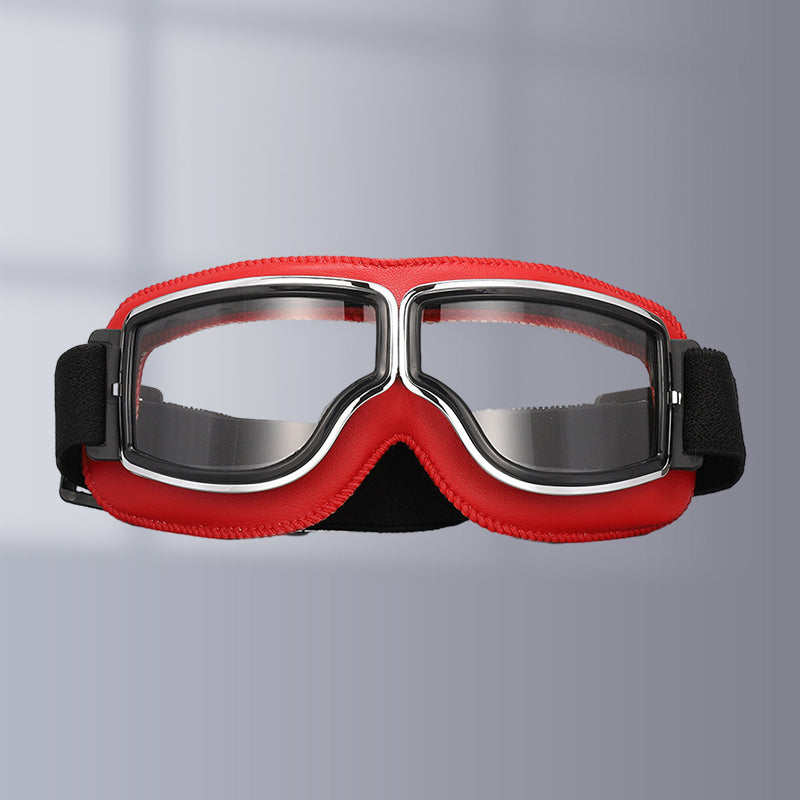 Classic Biker Goggles with Swap Lenses and Cushioning