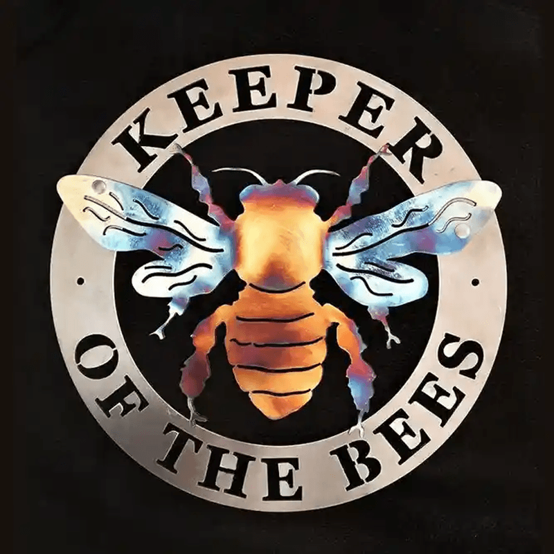 Beekeeper Metal Bee Wall Art